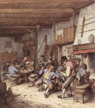  Peintre Tableaux - Taverne Intérieur Néerlandais genre peintres Adriaen van Ostade